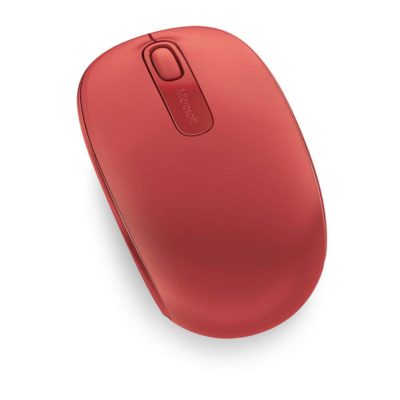 Microsoft 1850 Wireless Mouse, Led Optical Tracking, Nano Usb Receiver, Red (PC) Microsoft 1850 Wireless Mouse, Led Optical Tracking, Nano Usb Receiver, Red (PC)